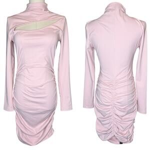 Simmi London Ruched Cut Out Bodycon Mini Dress